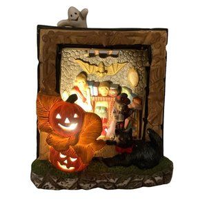 Spooky Hollow Whitch House Interior Scene Lighted Porcelain